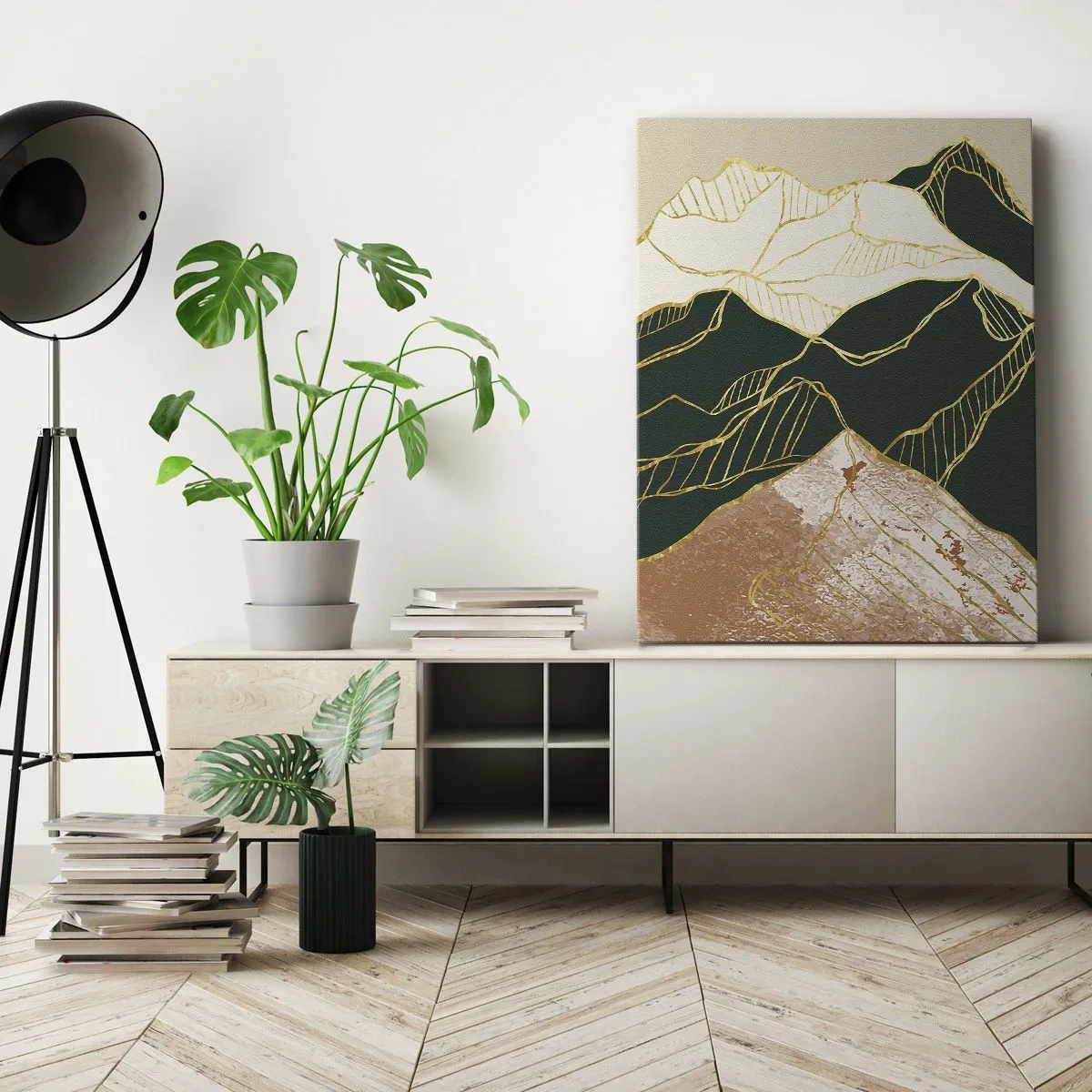 Cuadro sobre lienzo - Impresión de Imagen - Picos de oro - 70x100 cm