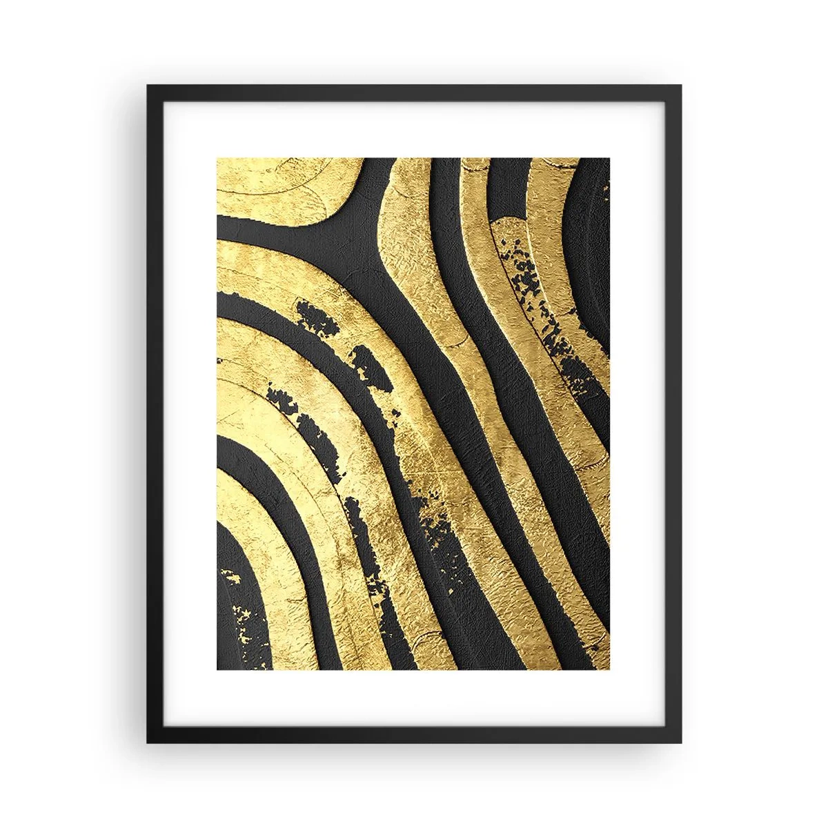 Póster en marco negro - Todo fluye - 40x50 cm