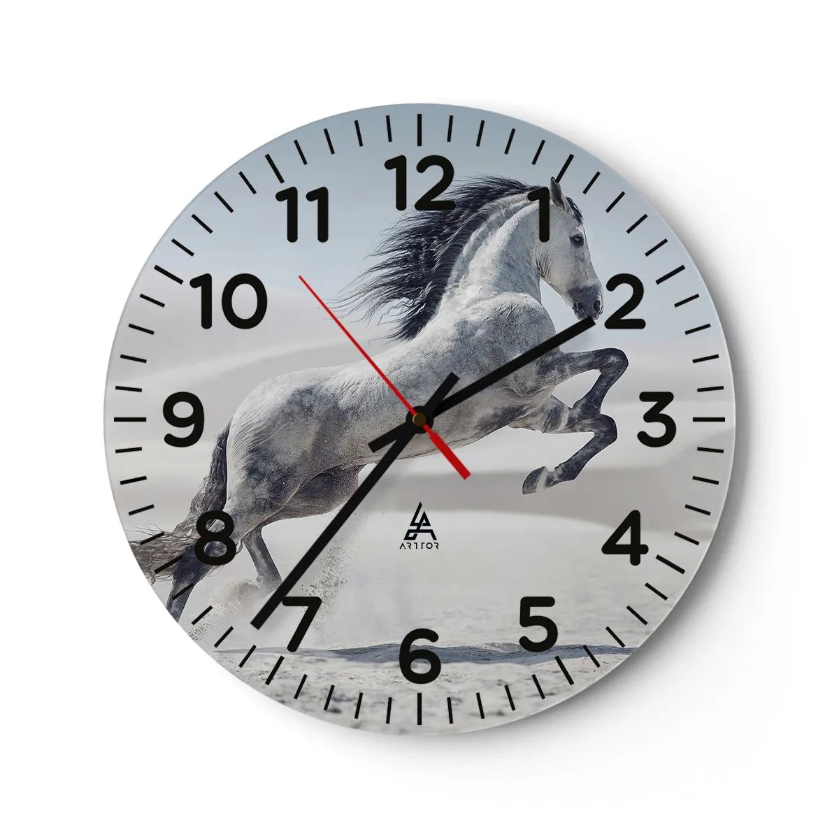 Reloj de pared - Reloj de vidrio - Un príncipe árabe - 30x30 cm