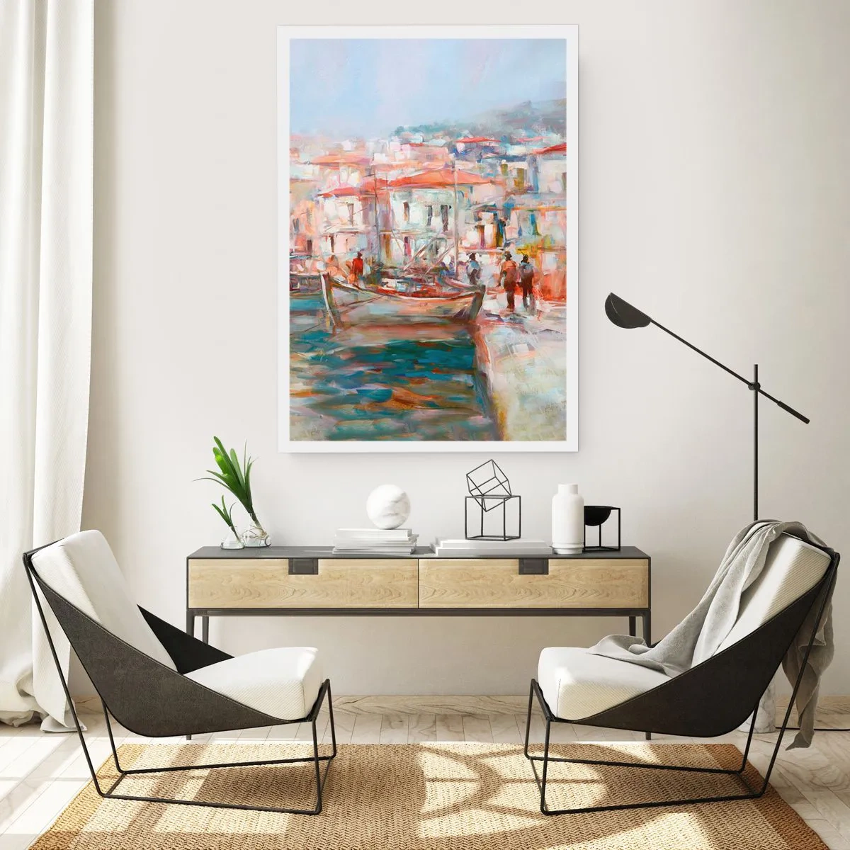 Póster - Vacaciones en colores pastel - 40x50 cm