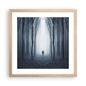 Póster en marco roble claro - Alto y claro - 40x40 cm