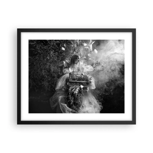 Póster en marco negro - La madre misma - La naturaleza - 50x40 cm