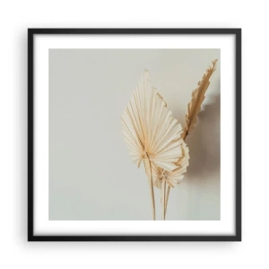 Póster en marco negro - Armonía y consuelo - 50x50 cm