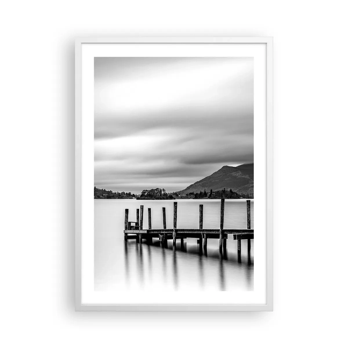 Póster en marco blanco - Dulzura y la fuerza - 50x70 cm