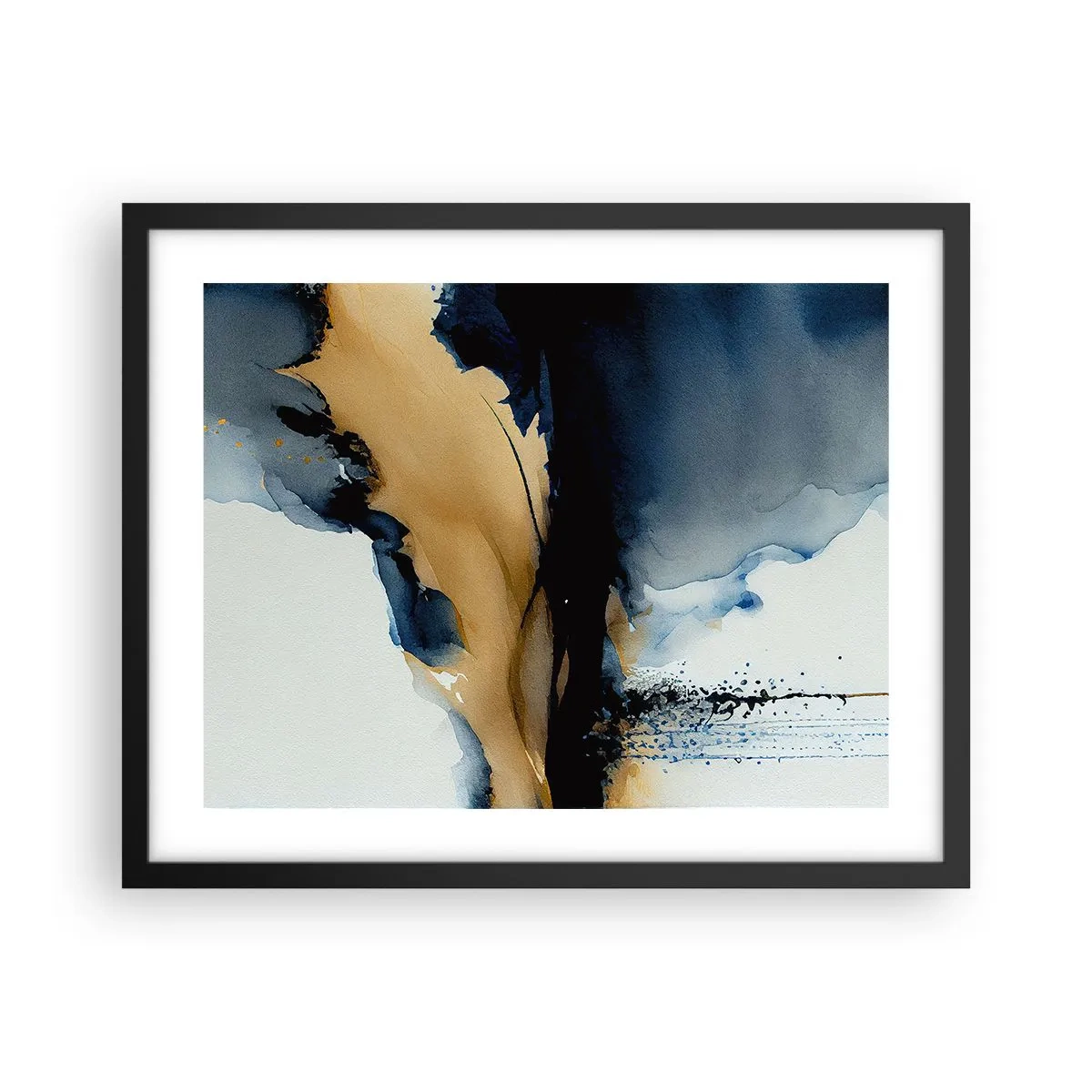 Póster en marco negro - Tras el telón - 50x40 cm