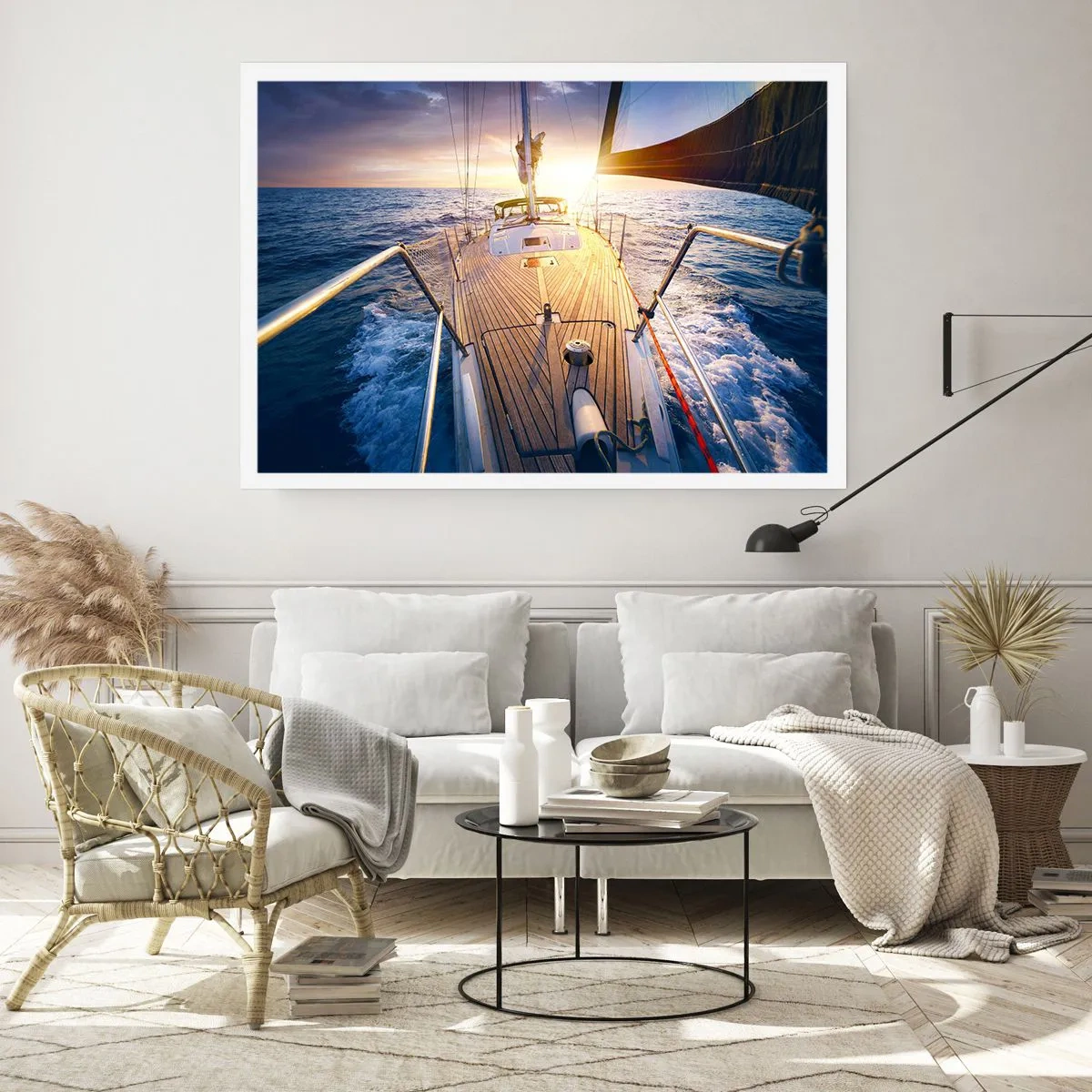 Póster - Corriendo sobre las olas - 40x30 cm