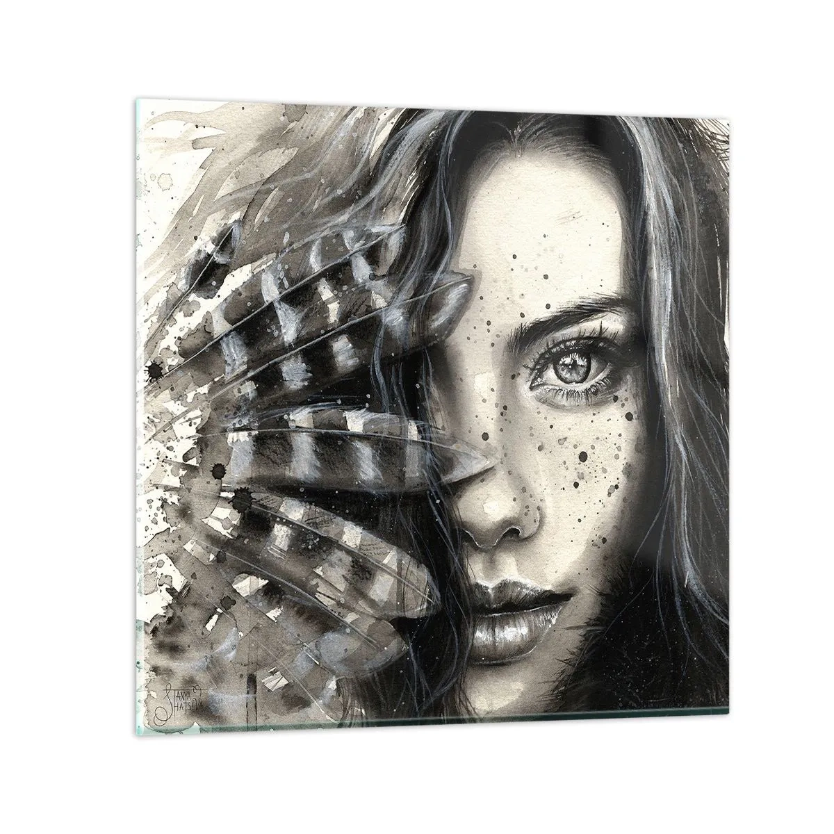 Cuadro sobre vidrio - Impresiones sobre Vidrio - Belleza salvaje - 40x40 cm