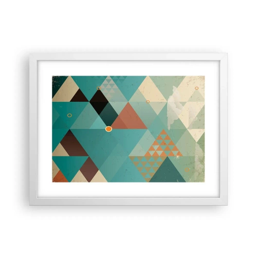 Póster en marco blanco - Uno para todos y todos para uno - 40x30 cm