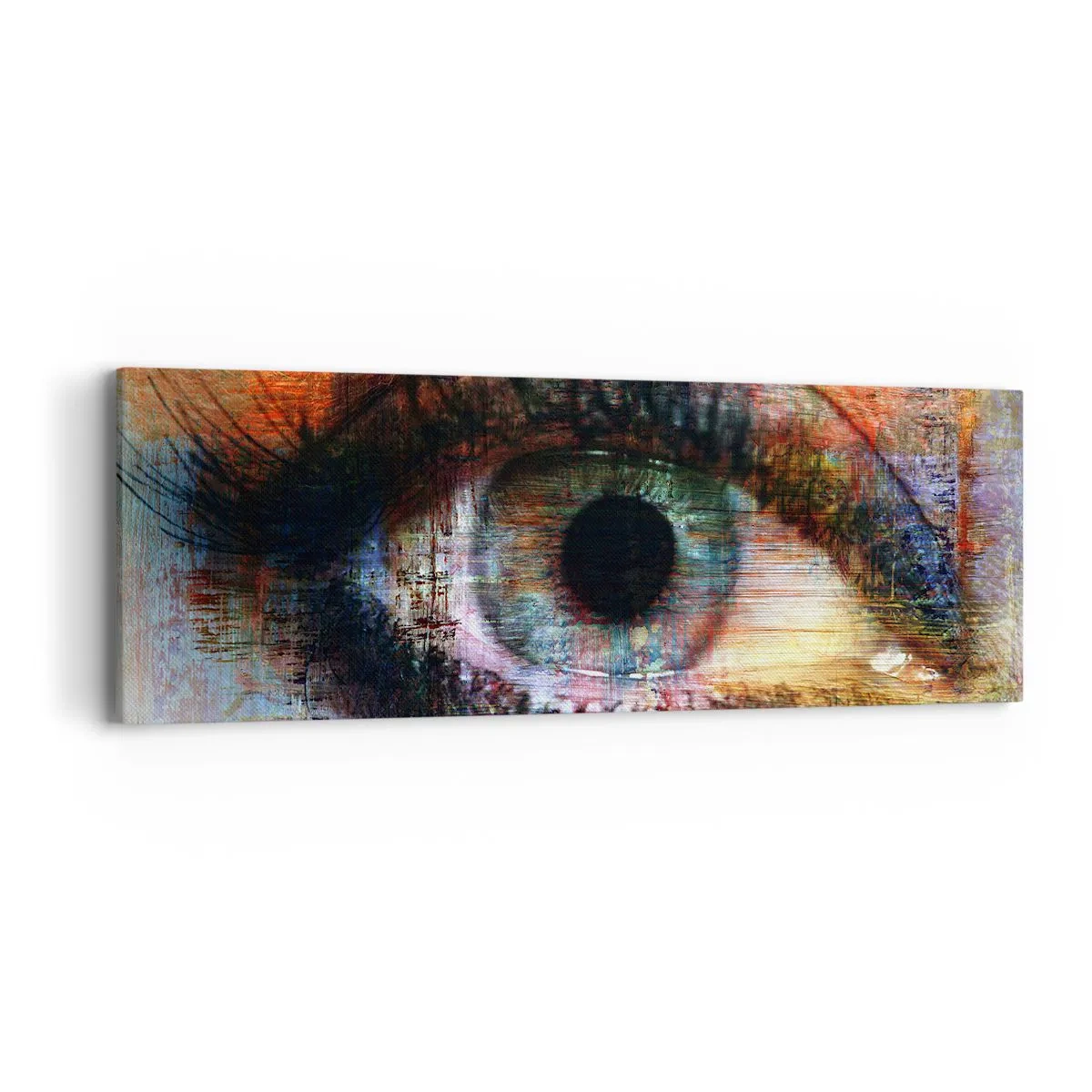 Cuadro sobre lienzo - Impresión de Imagen - Puedes mirar en el alma - 90x30 cm