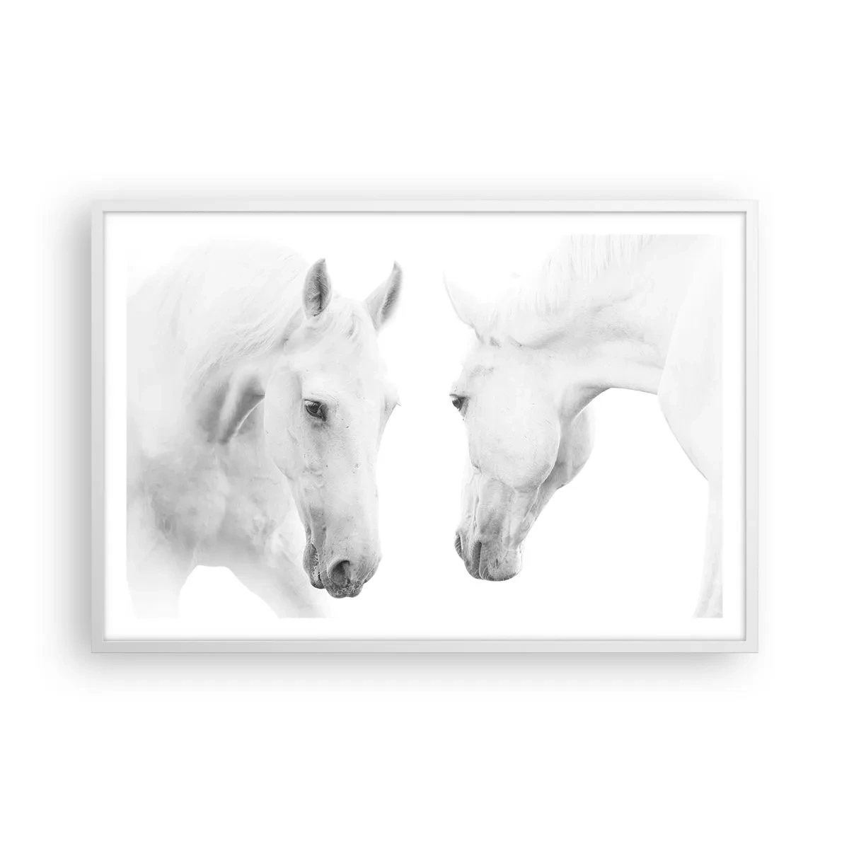 Póster en marco blanco - ¿Es esto realmente la amistad...? - 91x61 cm