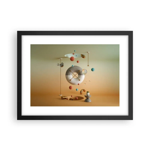 Póster en marco negro - Todo puede suceder - 40x30 cm