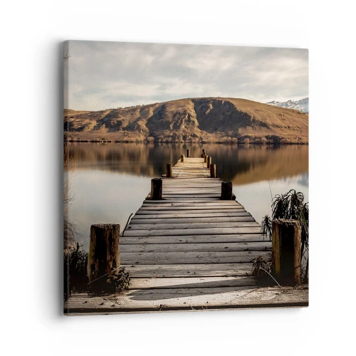 Cuadro sobre lienzo - Impresión de Imagen - Un paisaje en silencio - 40x40 cm