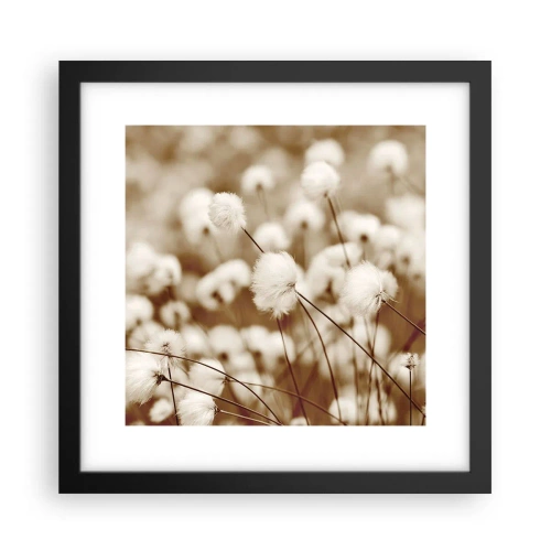 Póster en marco negro - Un mullido colchón - 30x30 cm
