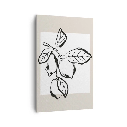 Cuadro sobre lienzo - Impresión de Imagen - Donde el limón madura... - 80x120 cm