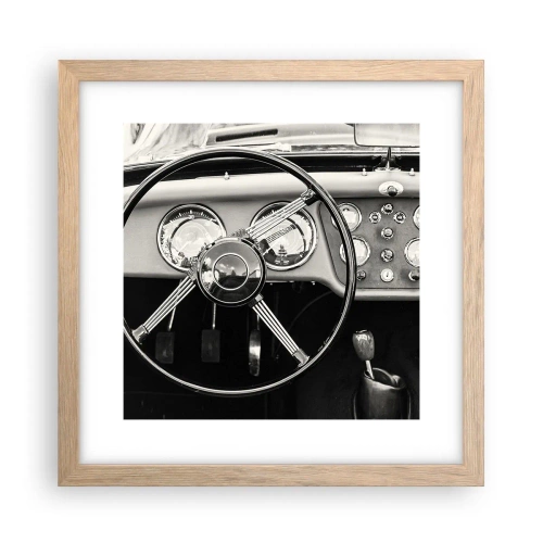 Póster en marco roble claro - El sueño de un coleccionista - 30x30 cm