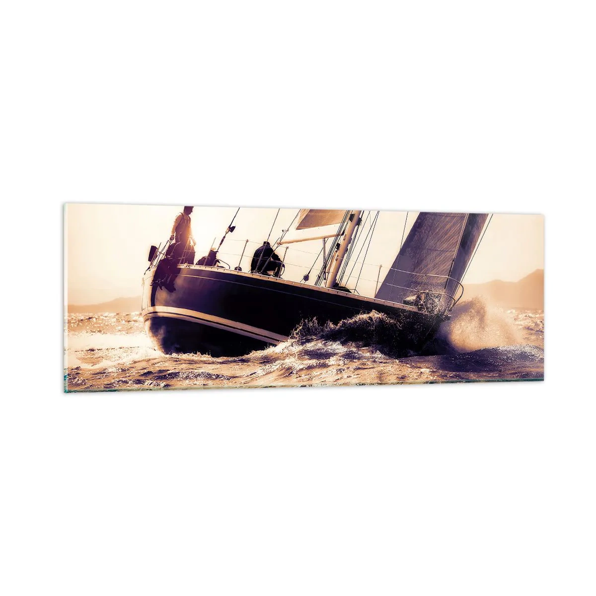 Cuadro sobre vidrio - Impresiones sobre Vidrio - Navega, marinero - 90x30 cm