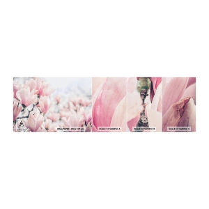 Muestra de fotomural autoadhesivo Deluxe Sticker - La perfección de la sutileza - Magnolia, flores, árbol de magnolia - 100x30 cm
