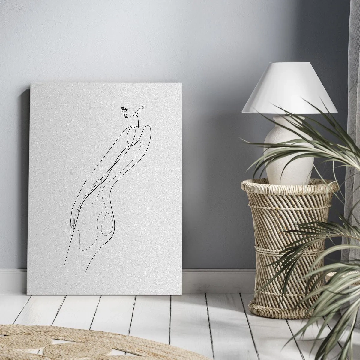 Cuadro sobre lienzo - Impresión de Imagen - Apenas una promesa - 45x80 cm
