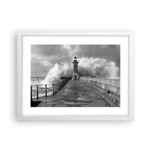 Póster en marco blanco - Audaz - 40x30 cm