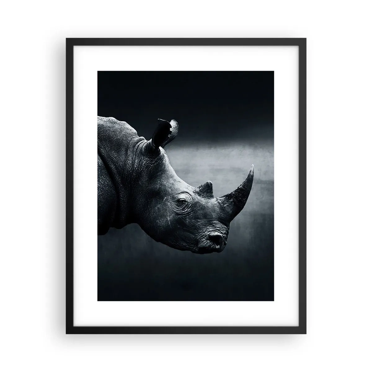 Póster en marco negro - Perfil derecho - 40x50 cm