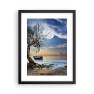 Póster en marco negro - ¿Es el final o el principio? - 30x40 cm