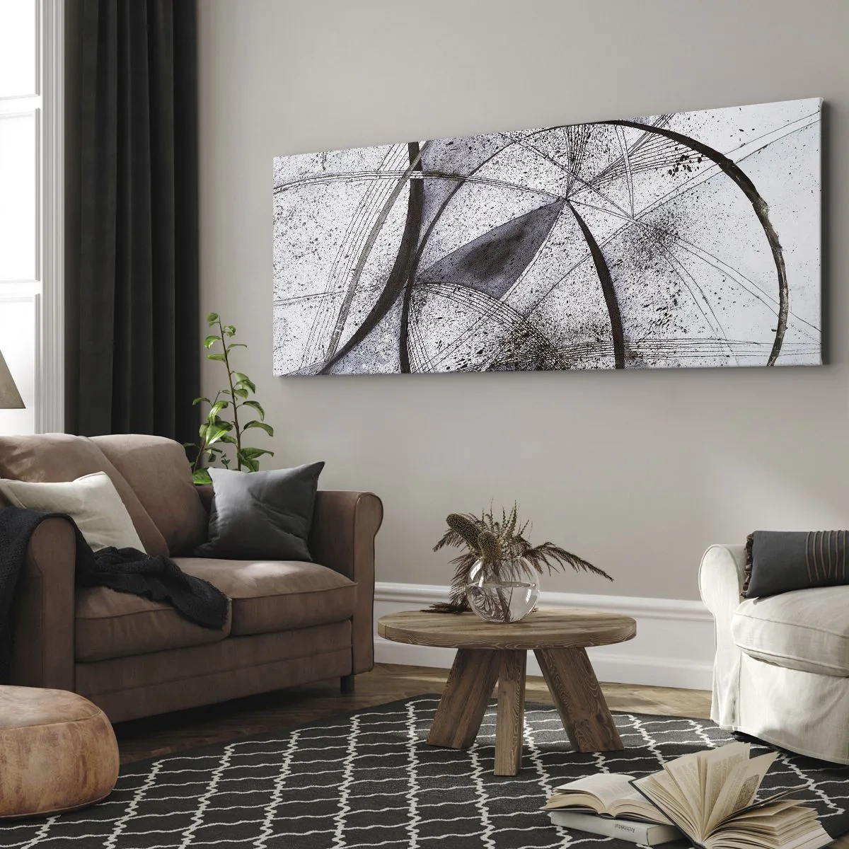Cuadro sobre lienzo - Impresión de Imagen - Fantasía futurista - 100x40 cm