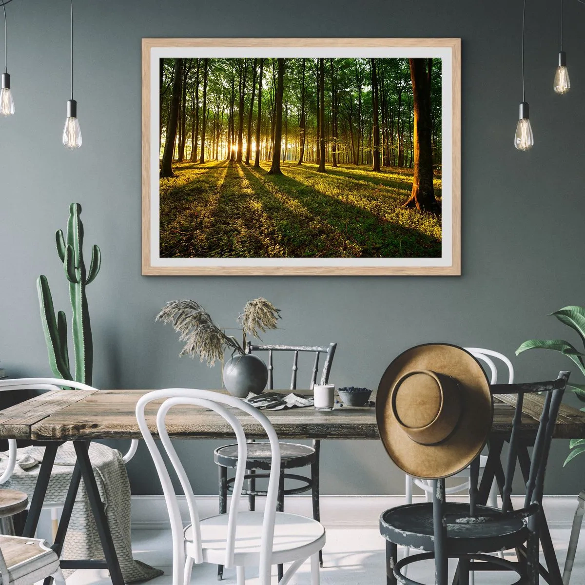 Póster en marco roble claro - Una fotografía de todos los manantiales - 91x61 cm