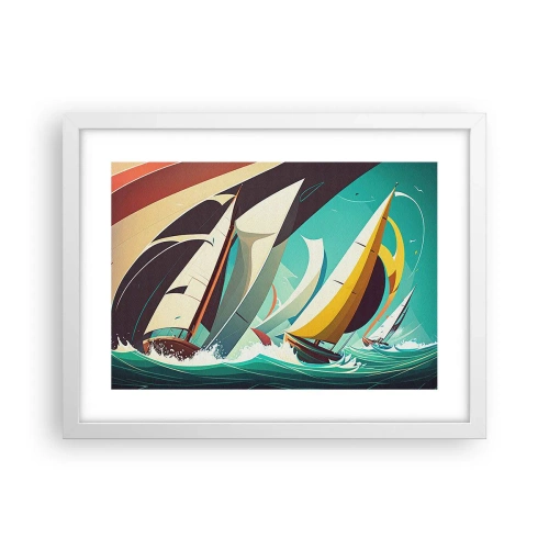 Póster en marco blanco - Afrontar los elementos - 40x30 cm