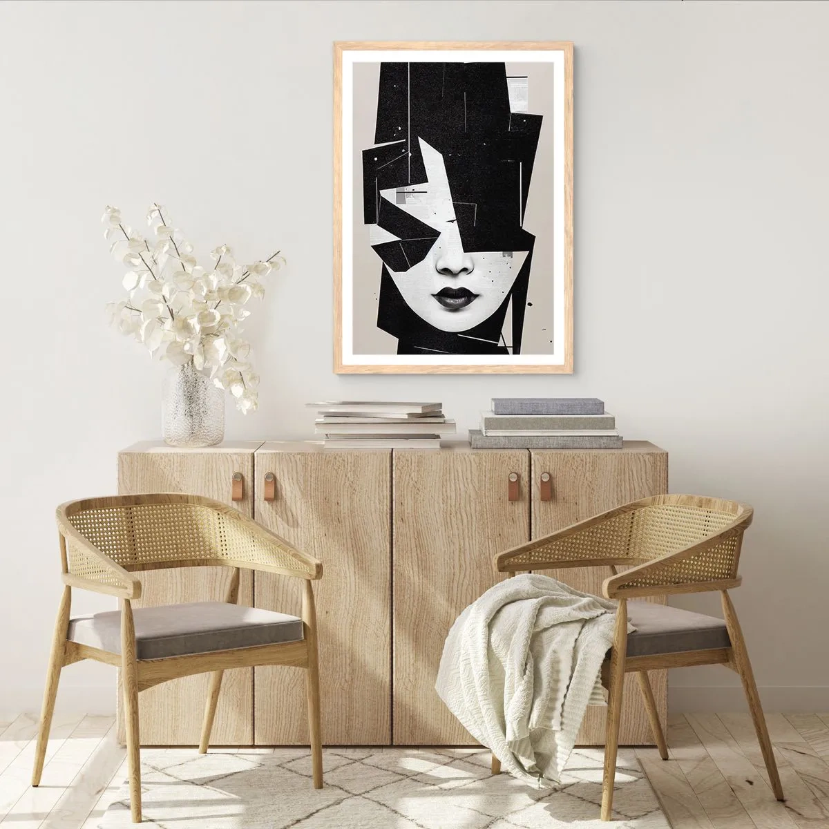 Póster en marco roble claro - Profundamente ocultos - 30x40 cm