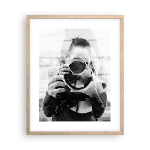 Póster en marco roble claro - Creador y creación - 40x50 cm