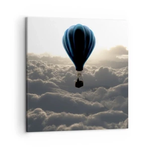 Cuadro sobre lienzo - Impresión de Imagen - Un viajero por encima de las nubes - 50x50 cm