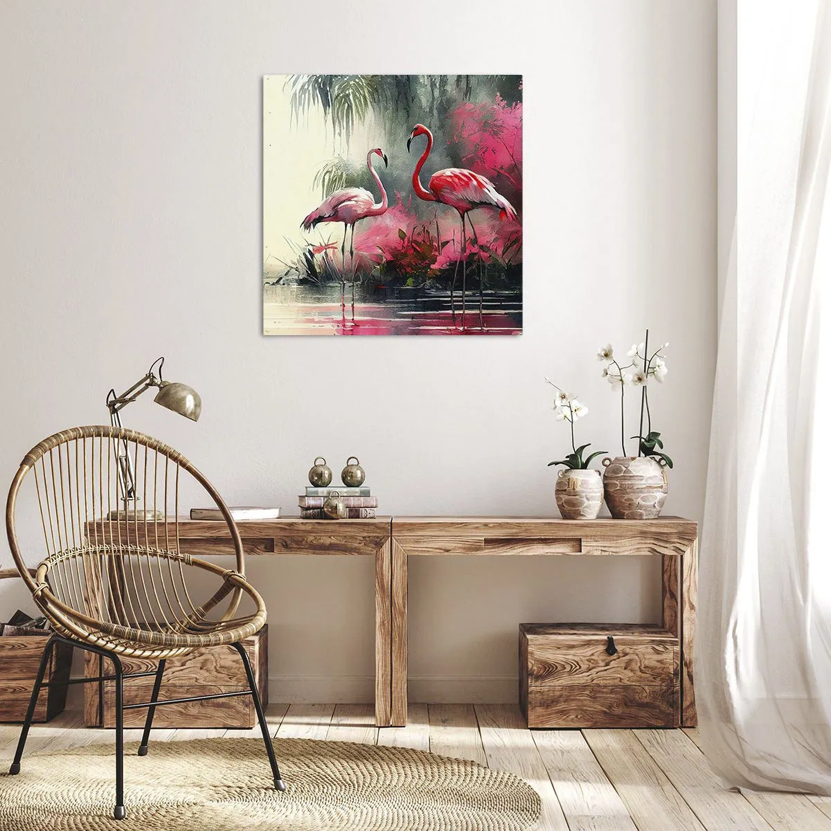 Cuadro sobre lienzo - Impresión de Imagen - Una lección de encanto natural - 60x60 cm