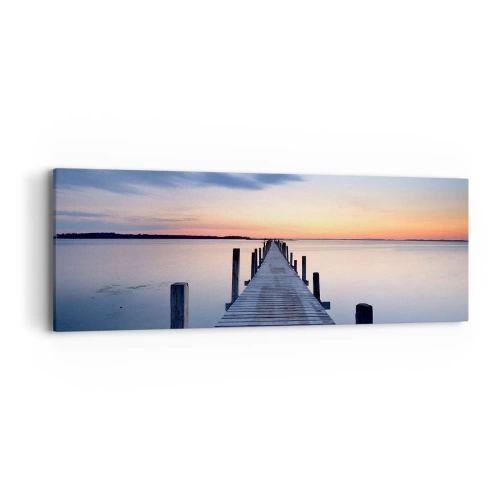 Cuadro sobre lienzo - Impresión de Imagen - La calma de un crepúsculo sereno - 90x30 cm