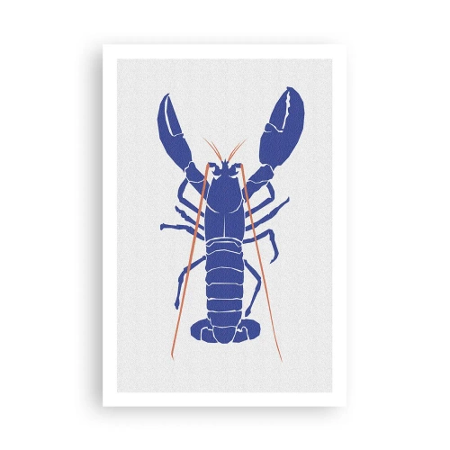 Póster - Langosta exquisita en azul marino - 61x91 cm