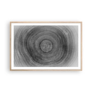 Póster en marco roble claro - El paso del tiempo - 91x61 cm