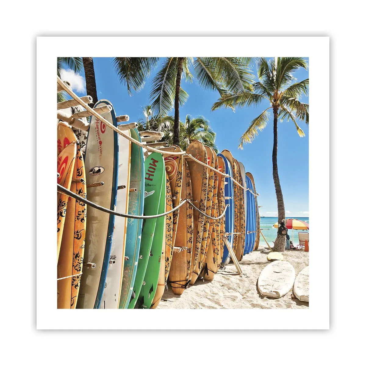 Póster - Diversión soleada - 50x50 cm