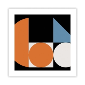 Póster - Diseño con figuras - 40x40 cm