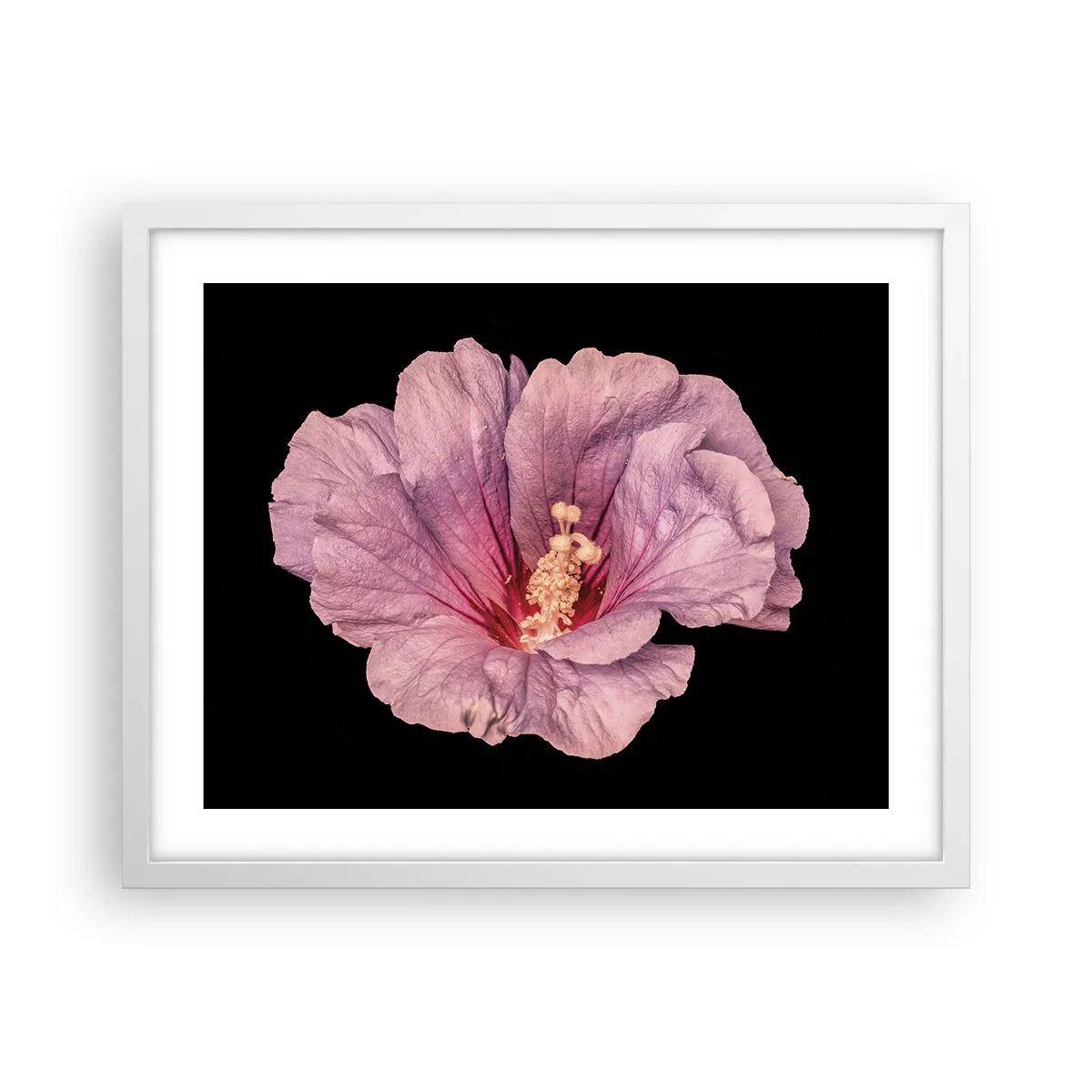 Póster en marco blanco - Directo al corazón - 50x40 cm