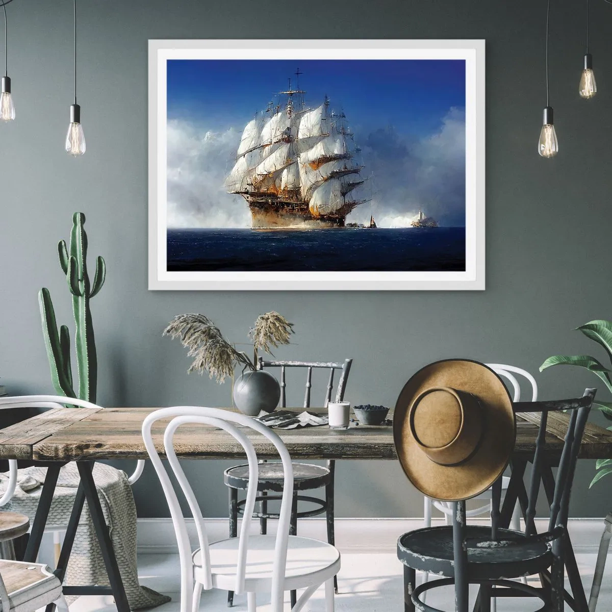 Póster en marco blanco - La gran gloria - 40x30 cm