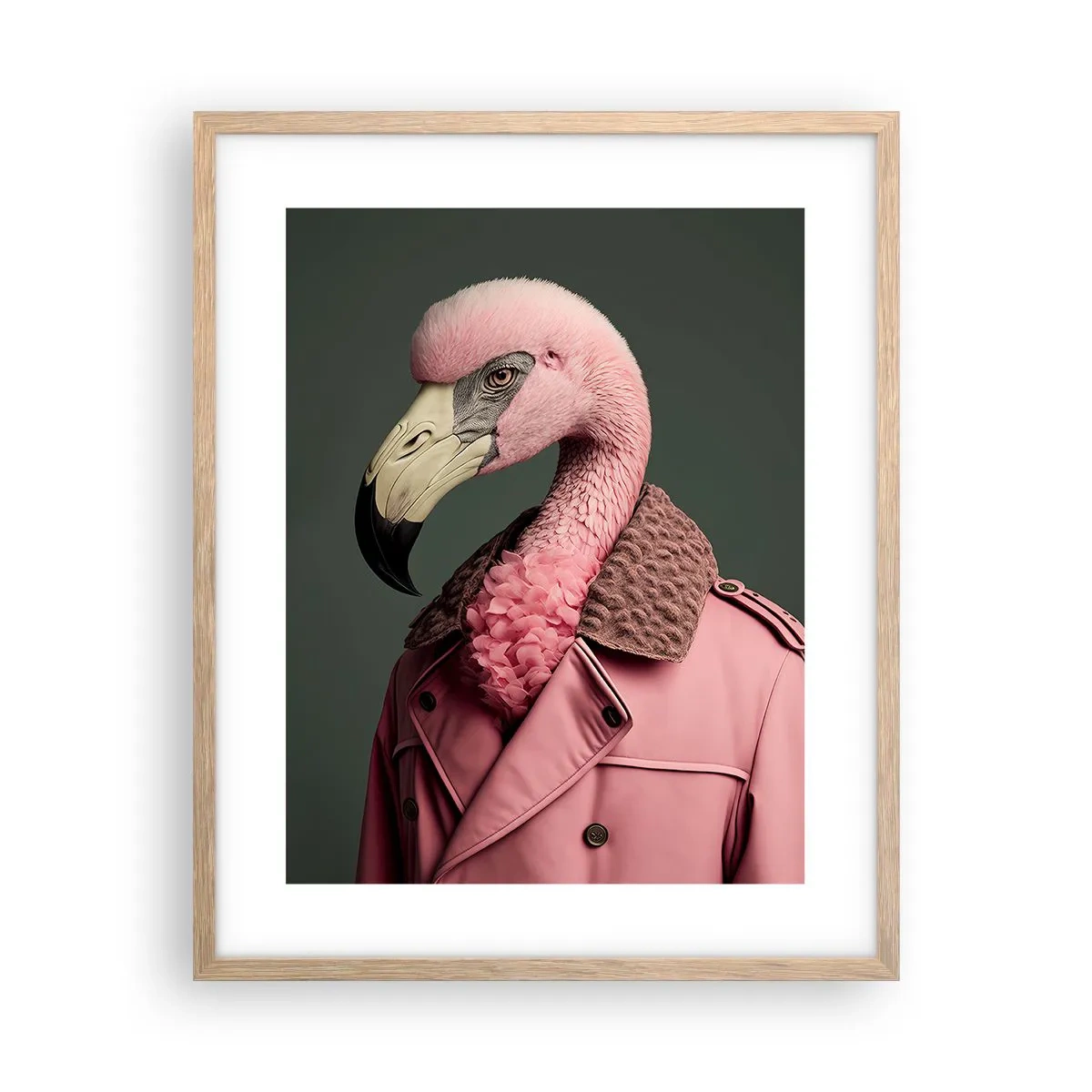 Póster en marco roble claro - La auténtica elegancia - 40x50 cm