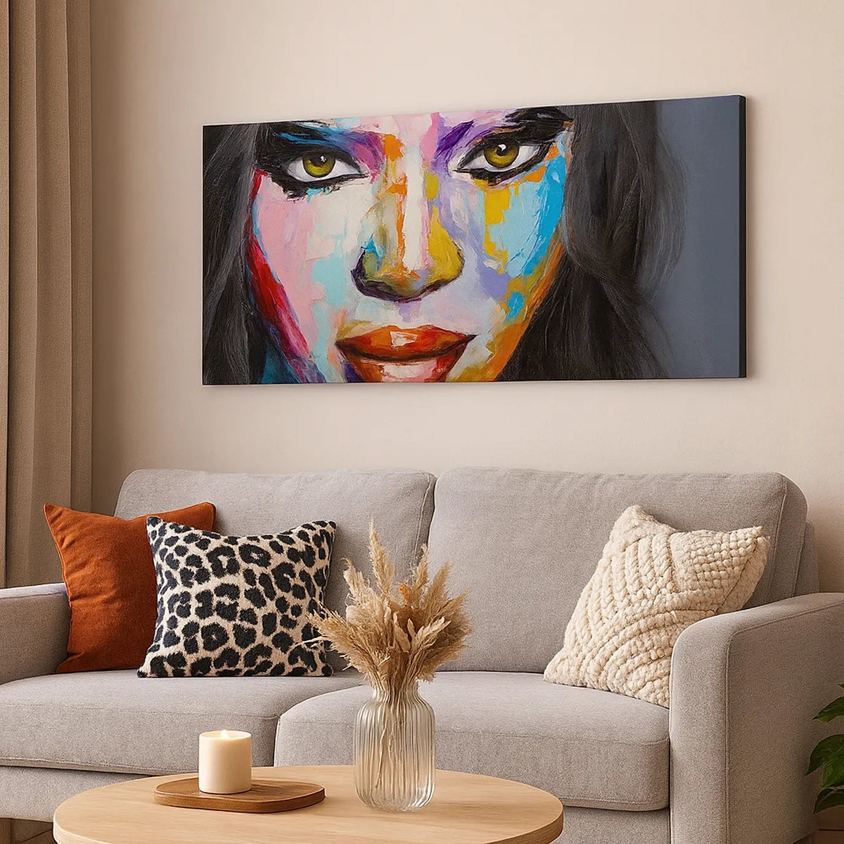 Cuadro sobre lienzo - Impresión de Imagen - Mirada penetrante - 30x30 cm