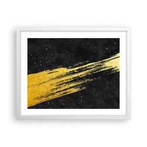 Póster en marco blanco - Saltar al hiperespacio - 50x40 cm