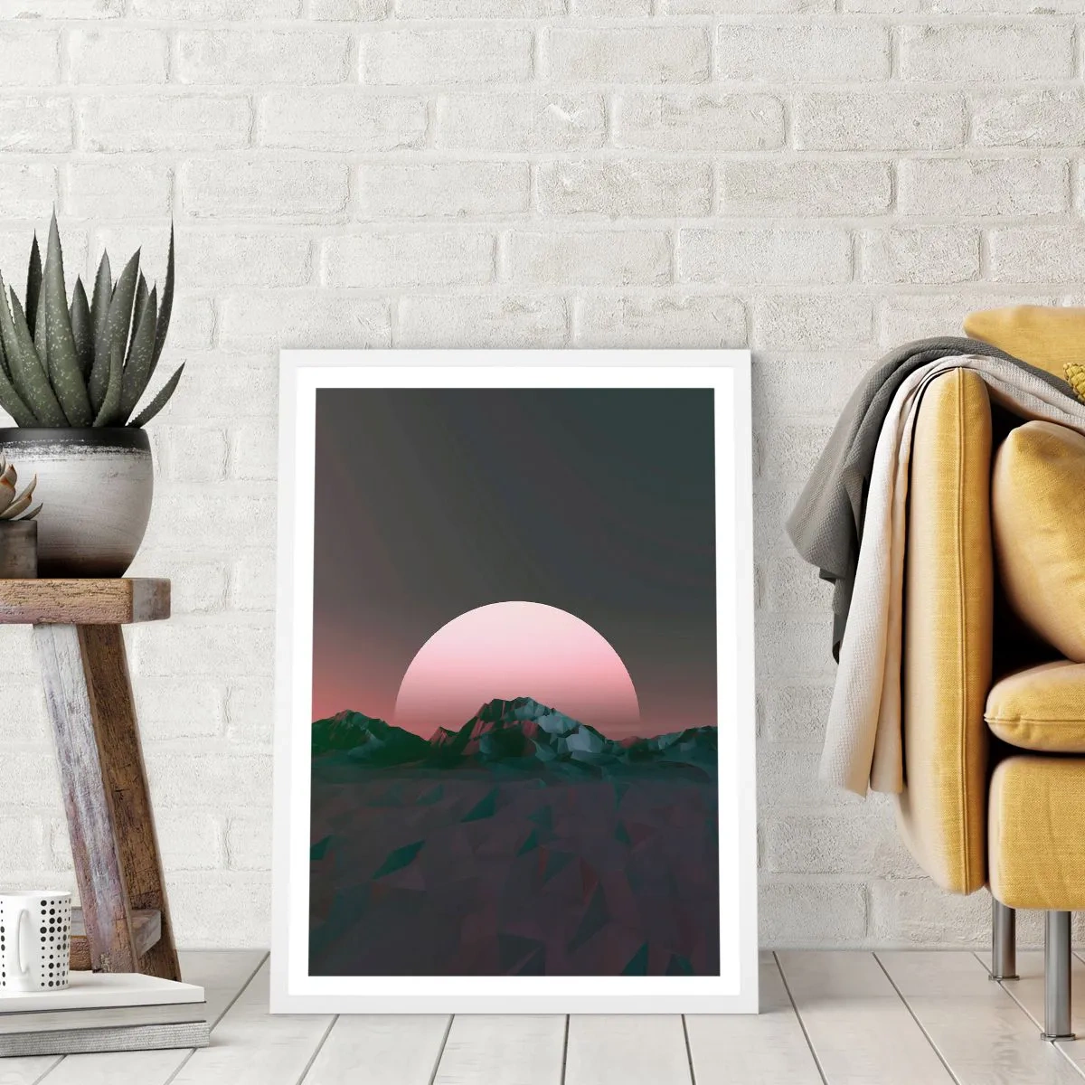 Póster en marco blanco - En una galaxia muy muy lejana - 50x70 cm