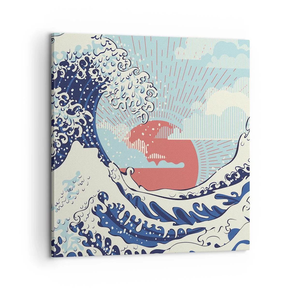 Cuadro sobre lienzo - Impresión de Imagen - De inspiración japonesa - 60x60 cm