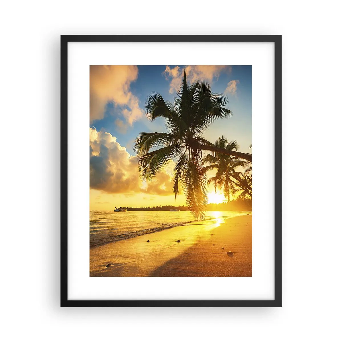 Póster en marco negro - Un sueño caribeño - 40x50 cm