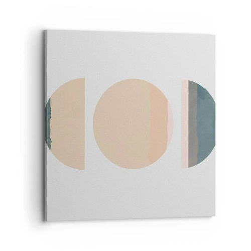 Cuadro sobre lienzo - Impresión de Imagen - Círculo tras círculo - 70x70 cm