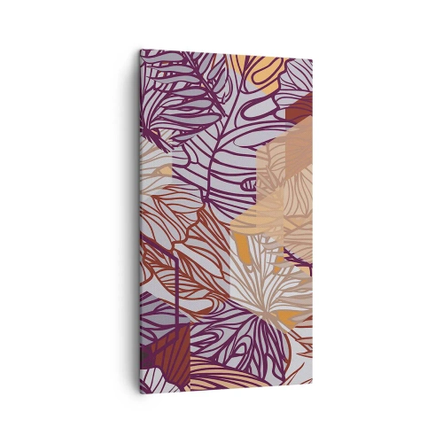 Cuadro sobre lienzo - Impresión de Imagen - La unión imposible de la geometría y la naturaleza - 45x80 cm