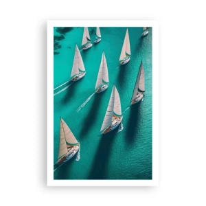 Póster - En competición con el viento - 61x91 cm