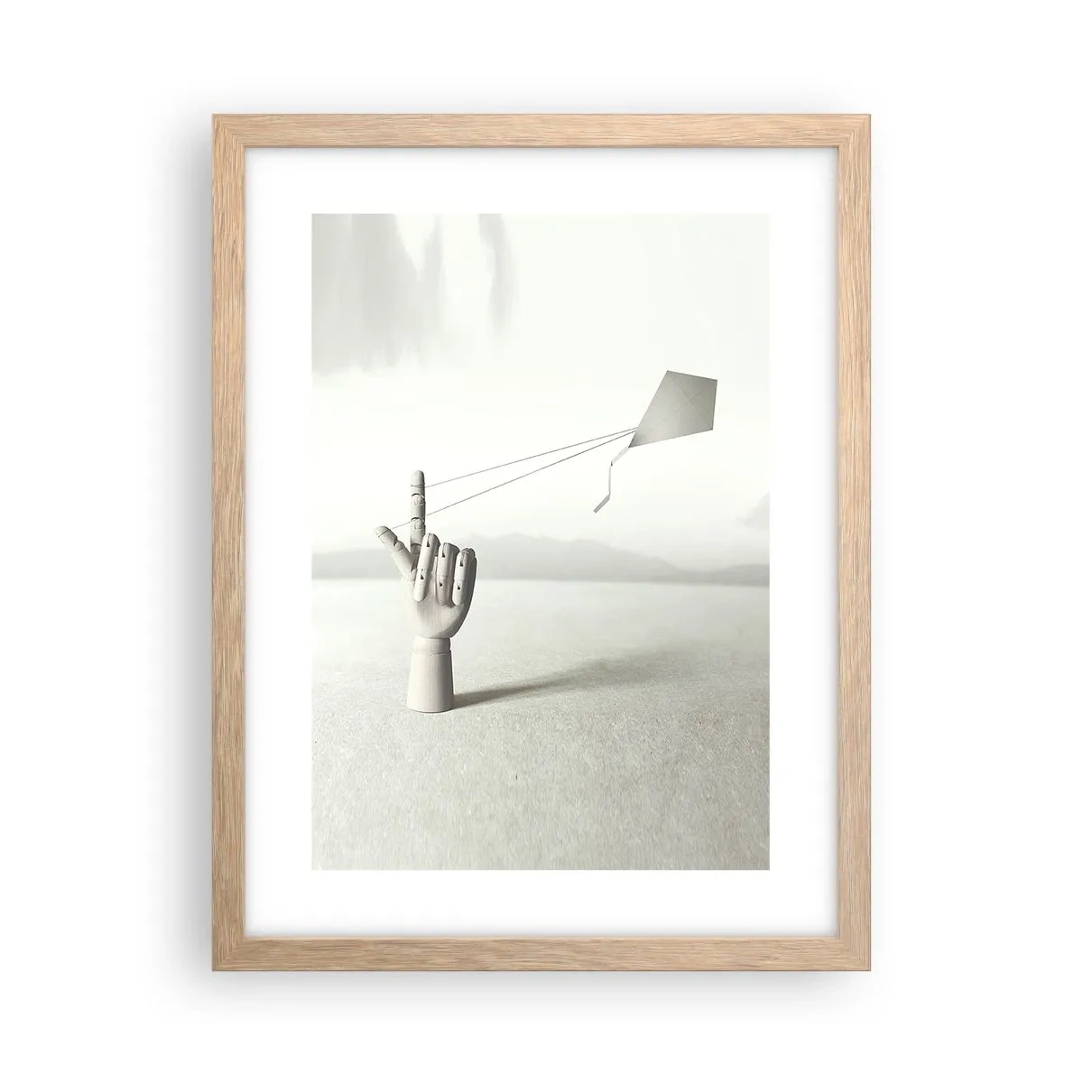 Póster en marco roble claro - Una prueba de fuerza - 30x40 cm