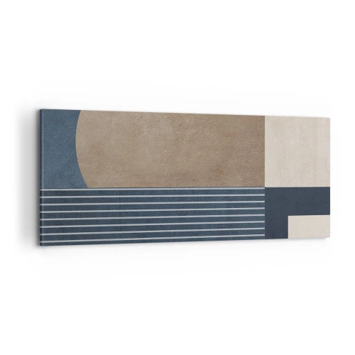 Cuadro sobre lienzo - Impresión de Imagen - Composición de sencillez y redondez - 100x40 cm